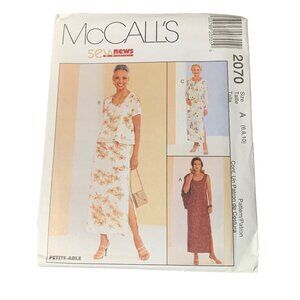 McCalls 2070 Sewing Pattern Womens Sundress Jacket Size 6-10 uncut